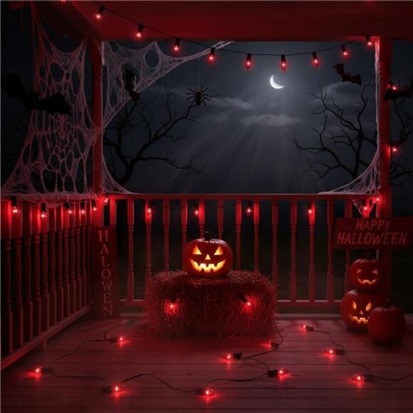 25Ft Halloween Dark Purple String Lights, C9 Black Purple String Lights - Picture 6 of 8